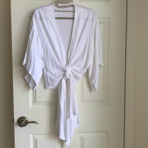 XIX palms kimono top